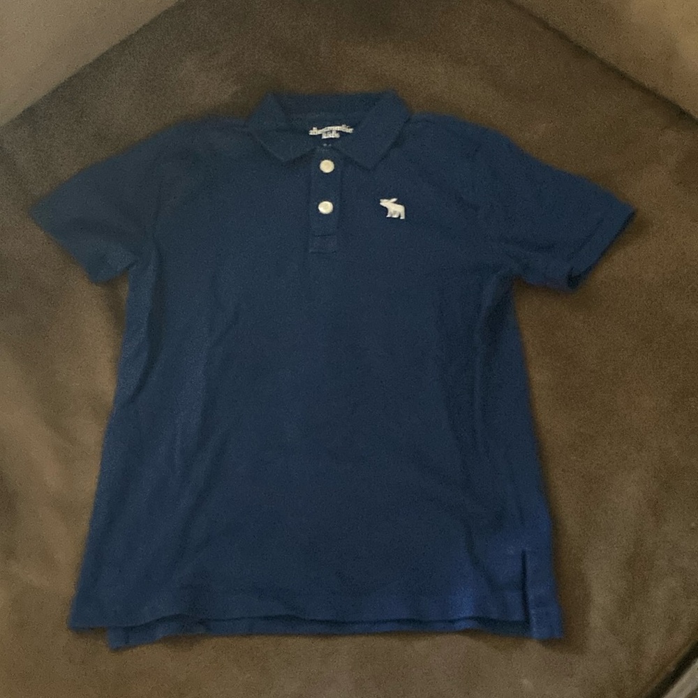 Abercrombie & Fitch Blue Polo Shirt Classic Style